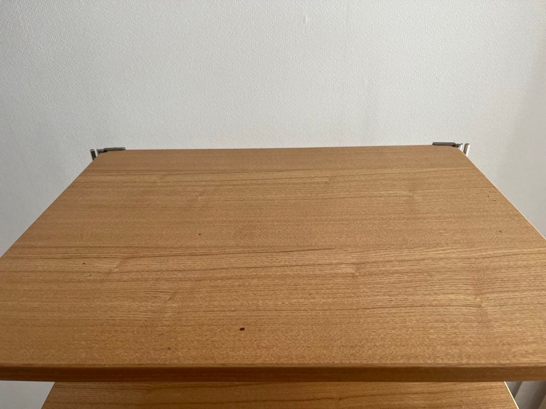 ハイツタナカ　無印良品　ステンレスユニットシェルフ オーク材　木製棚板