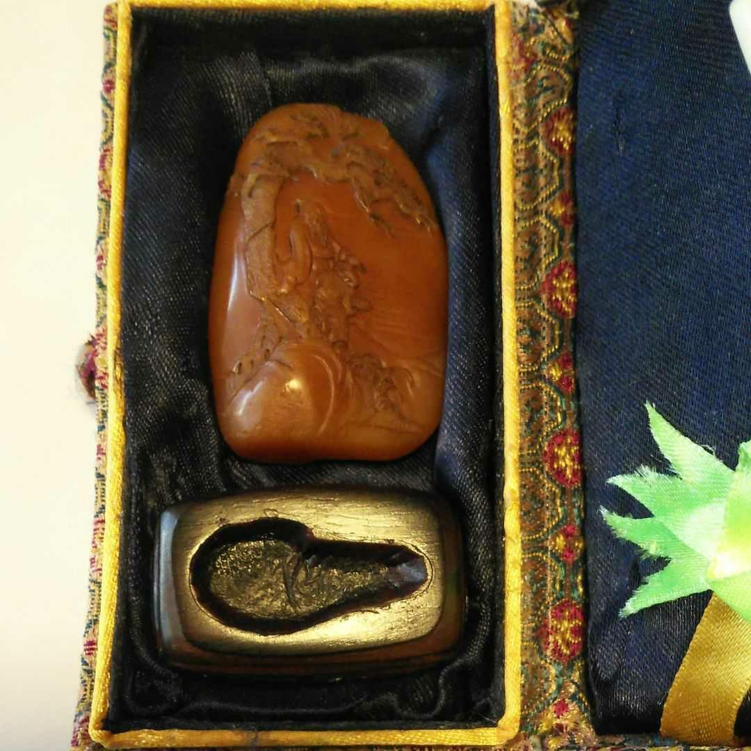 印材田黄天然石 ケース付き