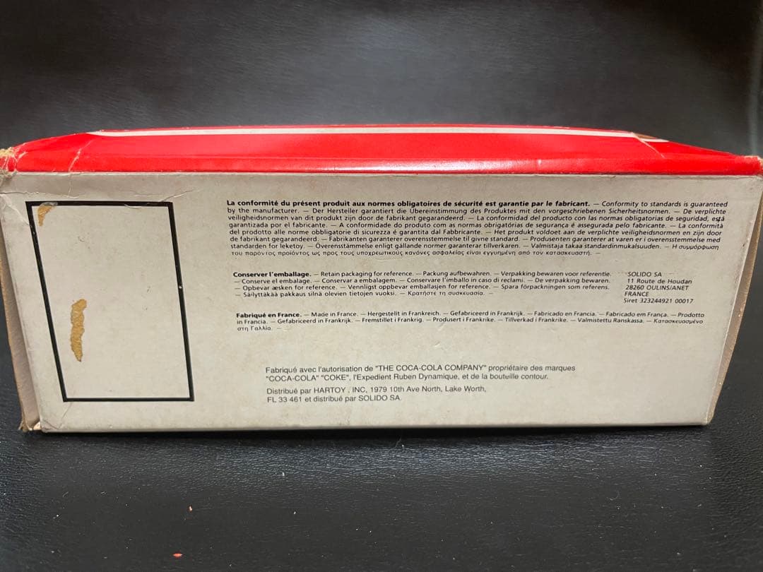 1/43スケール コカコーラ ダイキャストメタル SOLIDO フランス製