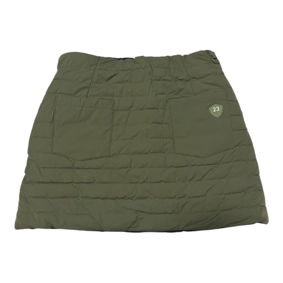 23区ゴルフ リバーシブル 中綿スカート ナイロンタフタファイバーボール 洗濯可