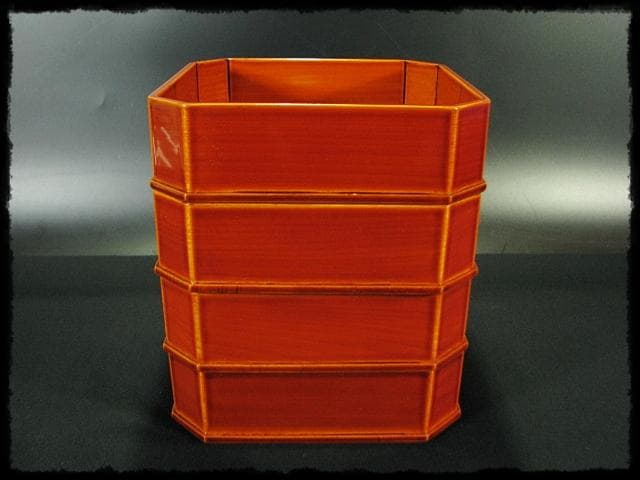 春慶 縁高 成田流 飛騨春慶 塗師 谷 正利 縁高重 茶道具 菓子器 f201