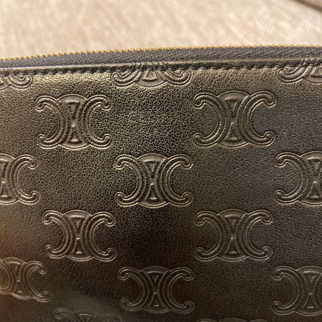 【正規品】セリーヌ　CELINE 黒 レザー ケース 財布　カードケース