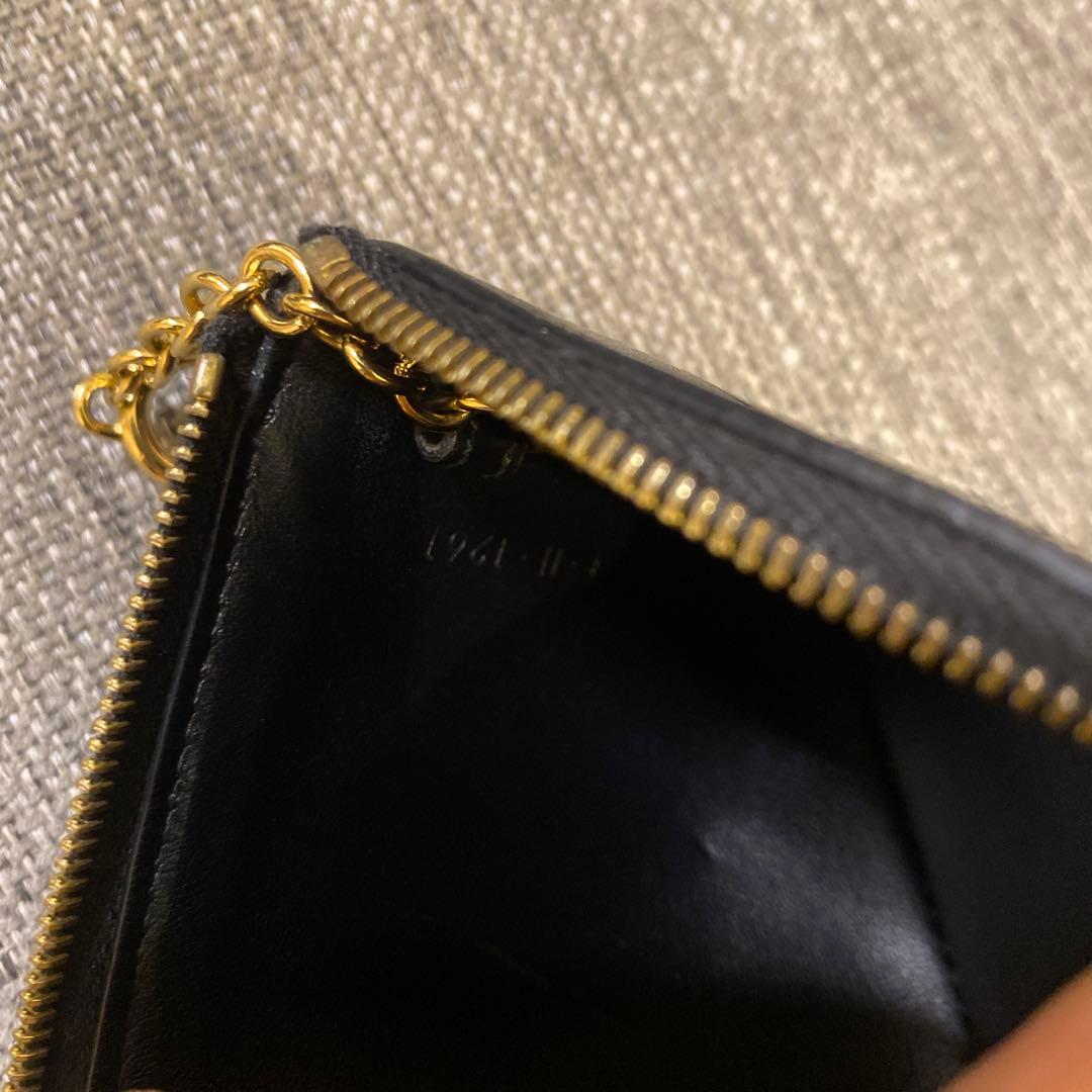 【正規品】セリーヌ　CELINE 黒 レザー ケース 財布　カードケース