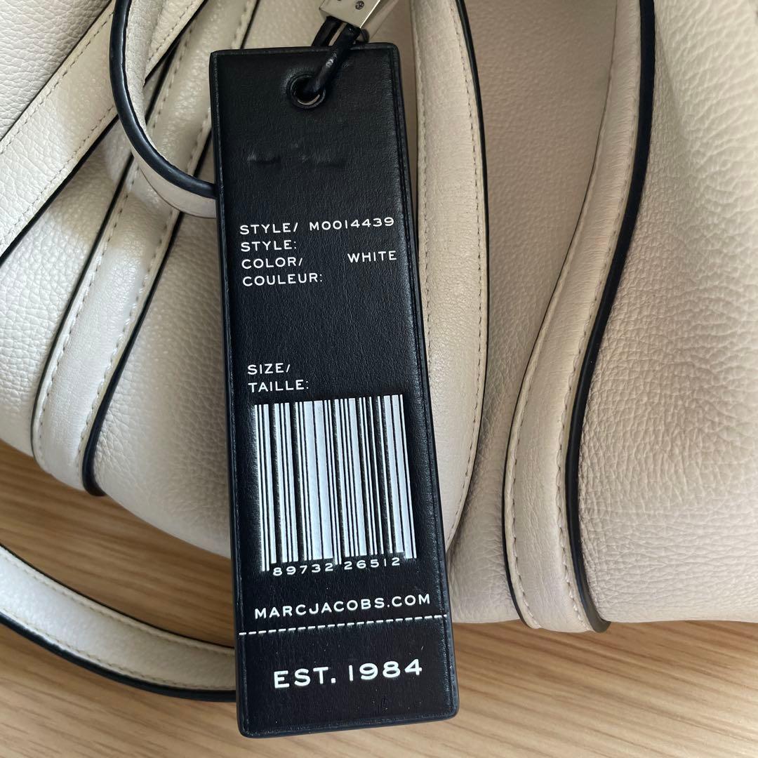 マーク•ジェイコブス　タグバッグ　2WAYショルダー/ハンドバッグ ホワイト