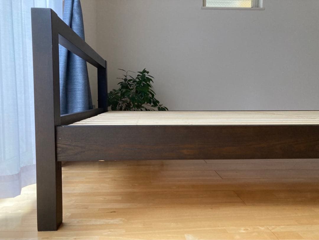 【東京都・直接引き渡し希望】無印良品　シングルベッドフレーム　ブラウン　おしゃれ