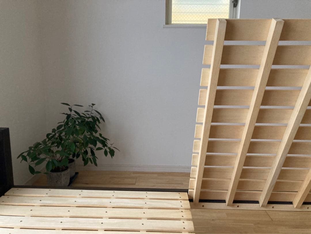 【東京都・直接引き渡し希望】無印良品　シングルベッドフレーム　ブラウン　おしゃれ