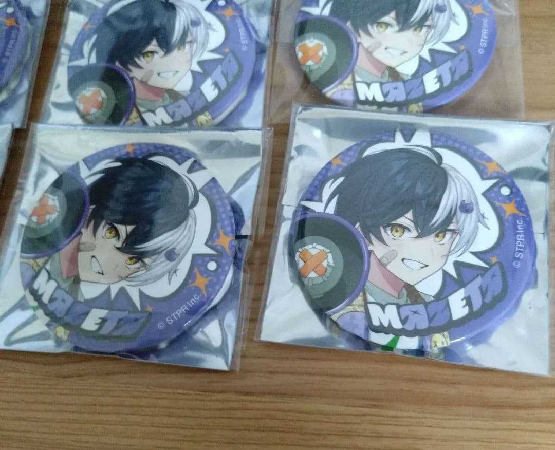 まぜ太くん レインボーロード中77%等身缶バッジ まぜ太くん レインボー