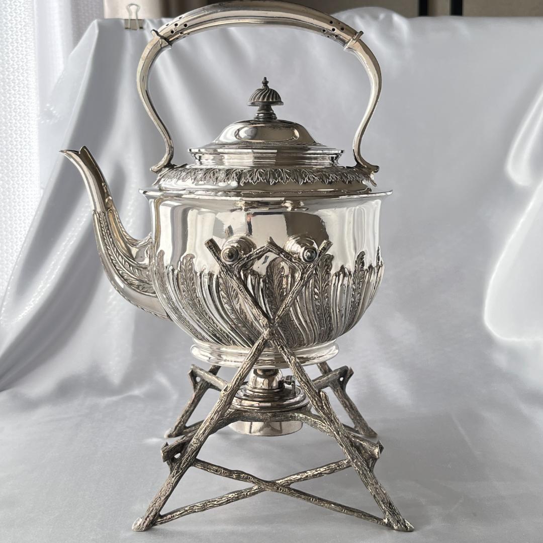 【Walker & Hall】 ビクトリアン ティーケトル バナー / スタンド