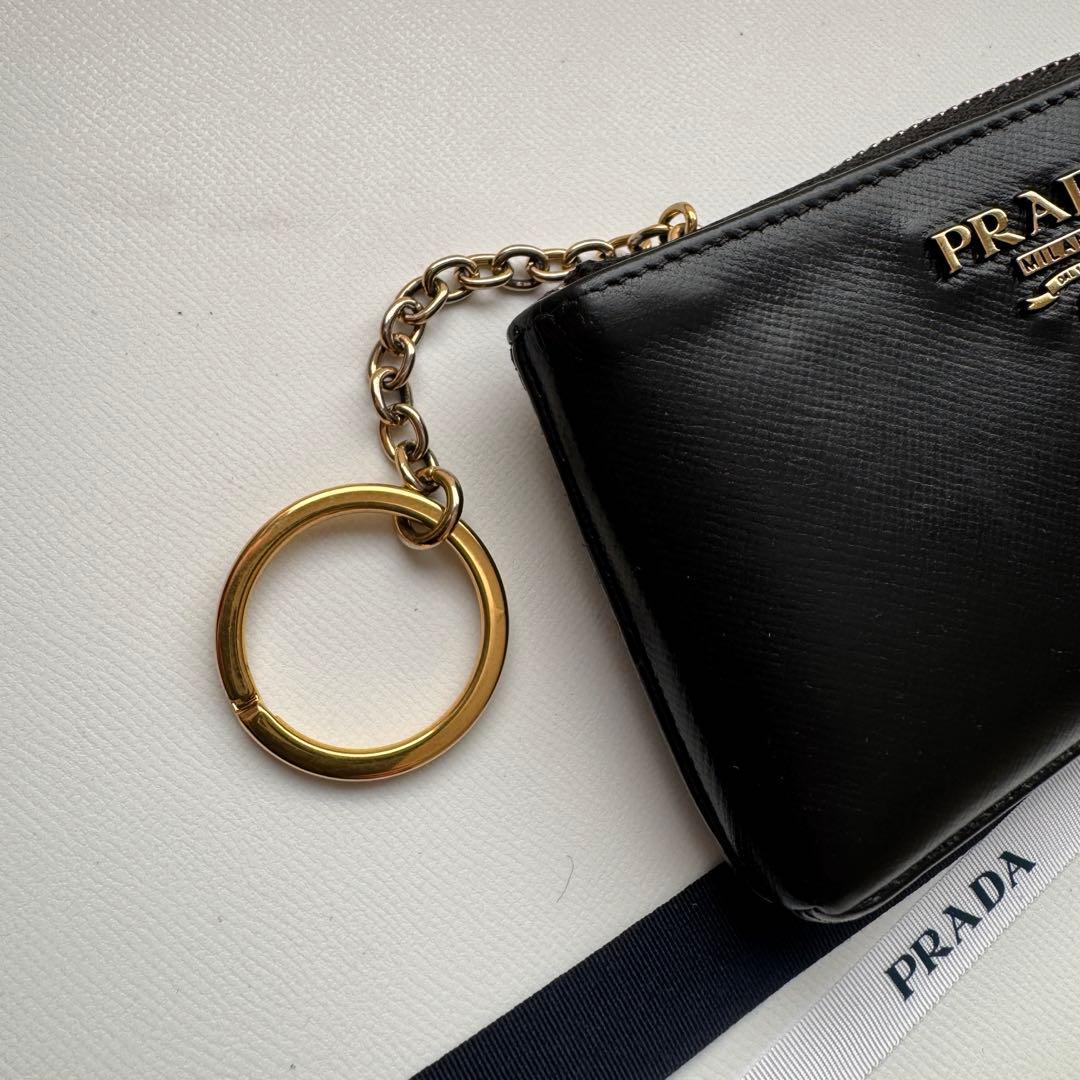 【美品】 PRADA プラダ ラウンドファスナー 財布 ケース 小銭入れ