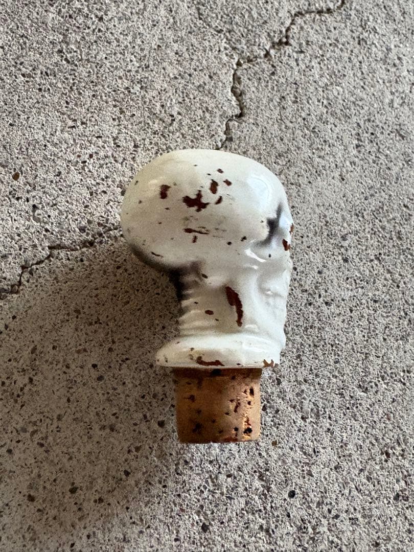 希少】50年代スカルデキャンタ 陶器 ヴィンテージ ミッドセンチュリー