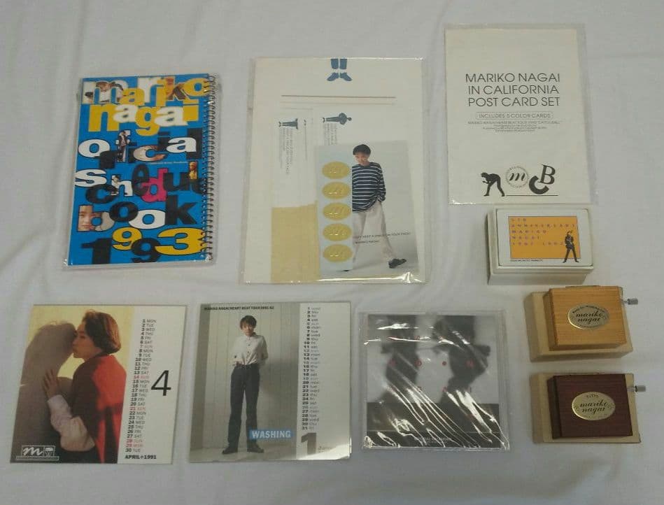 希少】1990年代 永井真理子グッズ多数 コンサート・カレンダー・文具