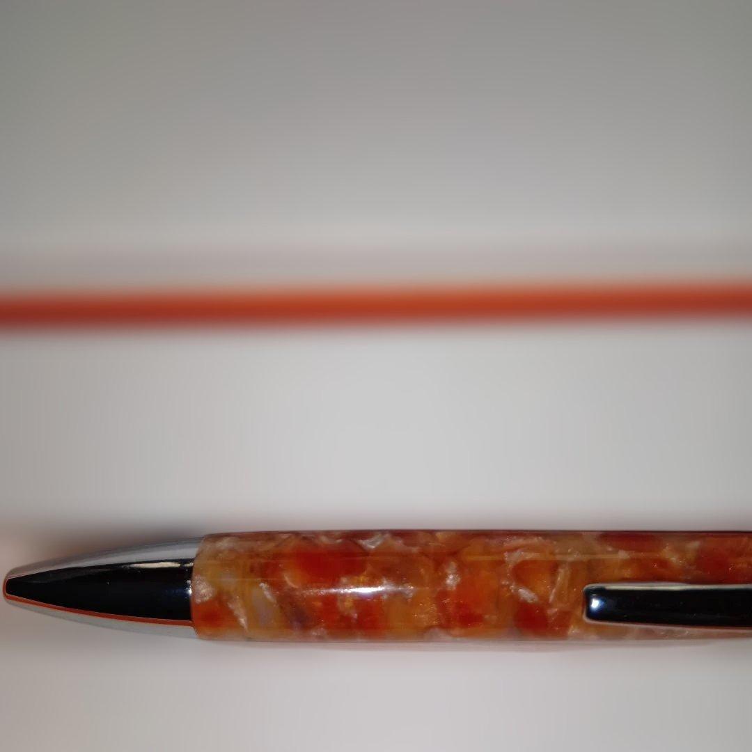 レシーフ ボールペンエッフェル塔ジョルジュスーラオレンジ定価12100円筆記具