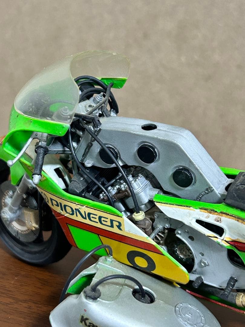 カワサキ KR500 1/12プラモデル ウェザリング 塗装済み - メルカリ