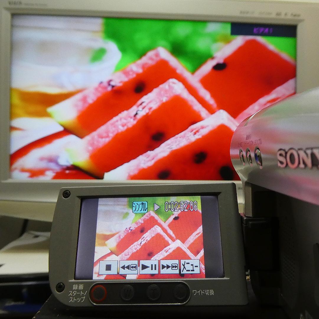 動作品ソニー DCR-HC46 Mini DVビデオカメラ DVDダビングに最適