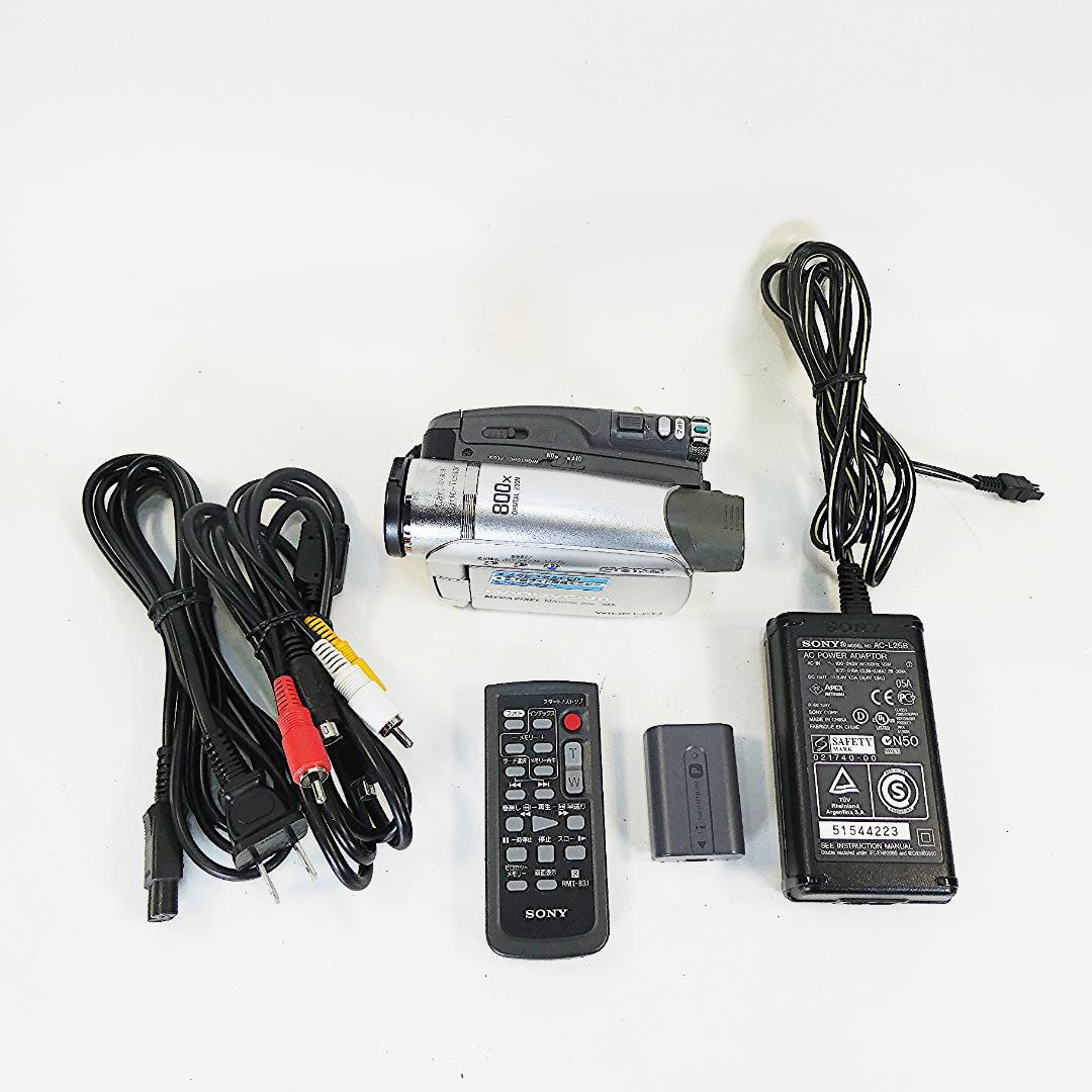 動作品ソニー DCR-HC46 Mini DVビデオカメラ DVDダビングに最適