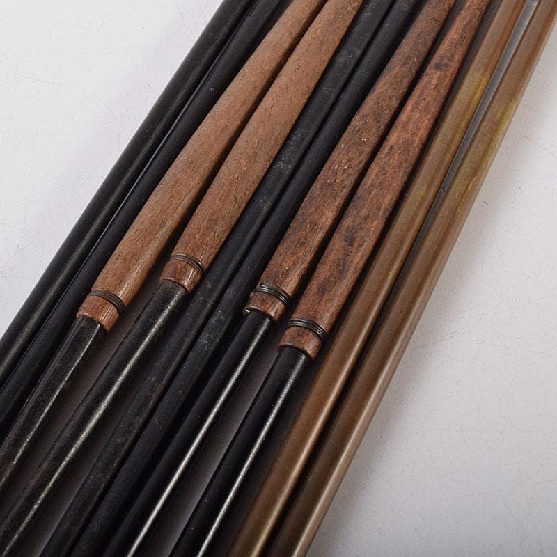 茶道具　銅製2膳　鉄製3膳　火箸　五膳まとめて　箱付　C　8032