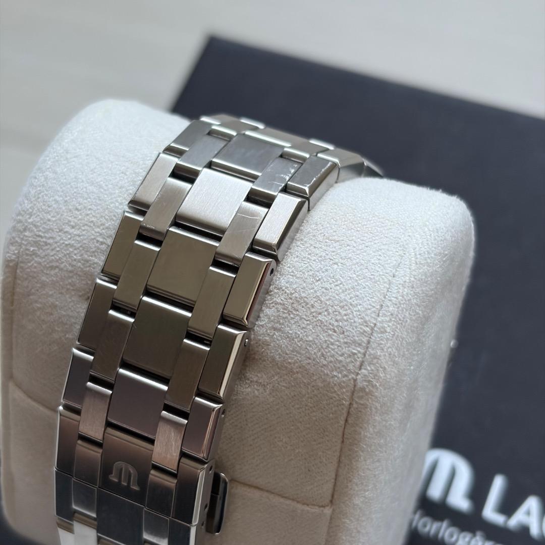 モーリス・ラクロア アイコン オートマチック 42mm ブルー 純正革ベルト付