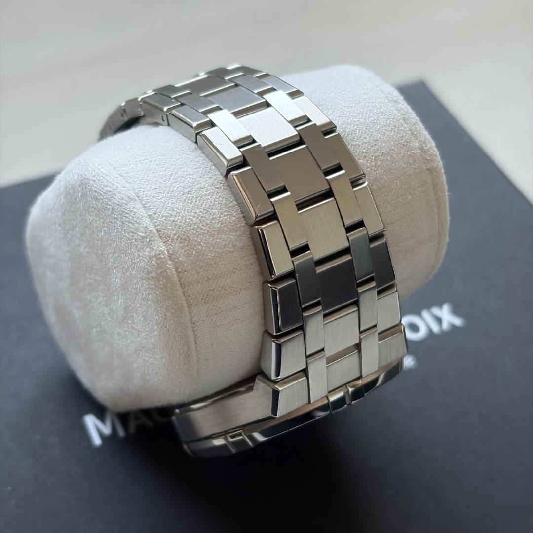 モーリス・ラクロア アイコン オートマチック 42mm ブルー 純正革ベルト付