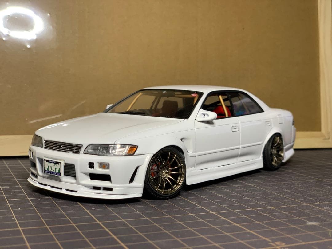 風間オートエアロ風jzx90マーク2プラモデル1/24 制作期間1ヶ月