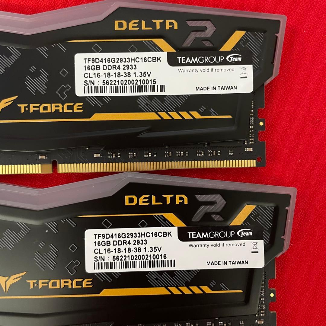 Z*a様 T-FORCE DELTA R 32GB 16GB×2 DDR4 29
