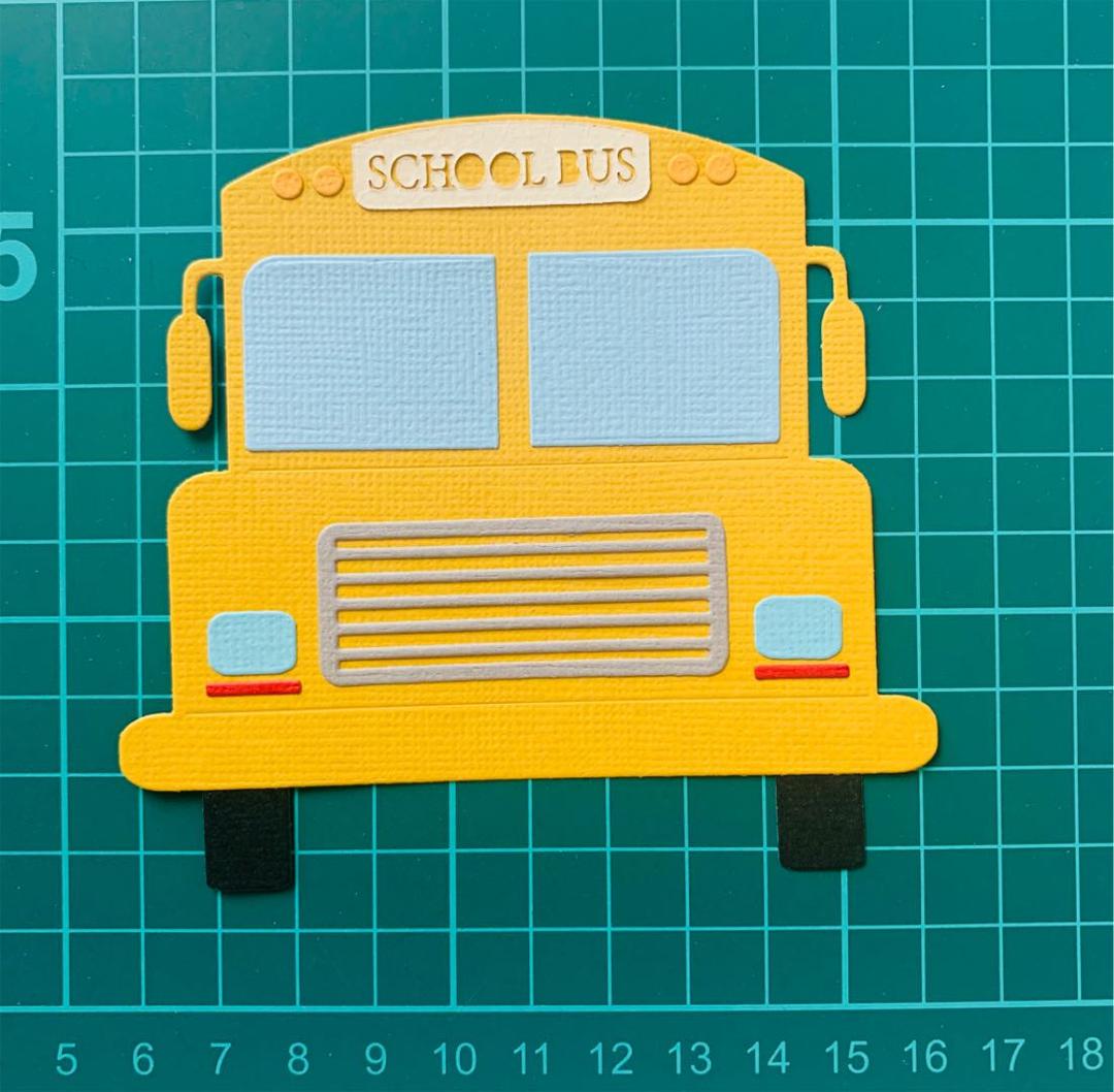 ◇オーダー用◇ダイカット school 幼稚園 旅行 バス