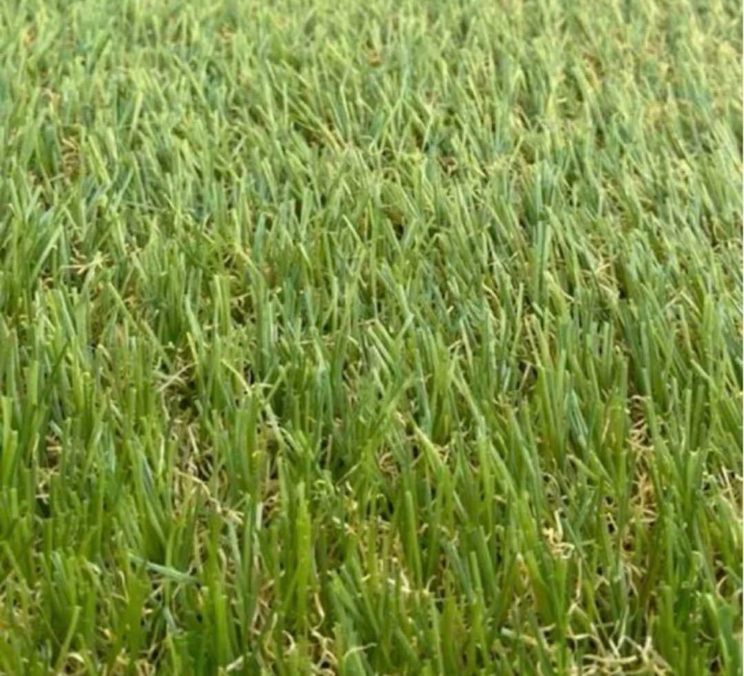 駐車場のコンクリート目地に！カット済み！超リアル人工芝　約8cm×250cm