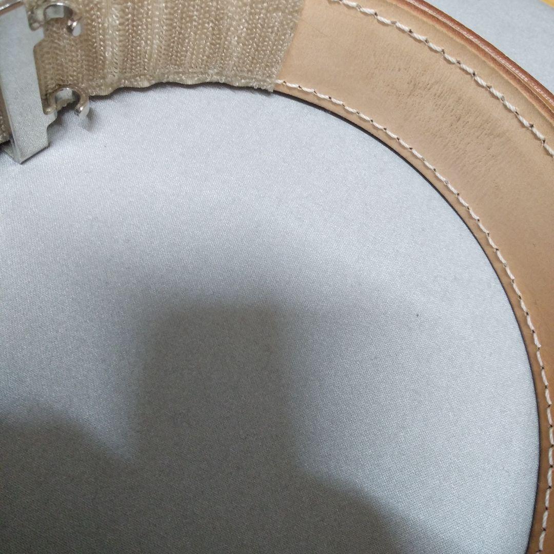 ま*ん様 白色ベルト 帯革 - メルカリ