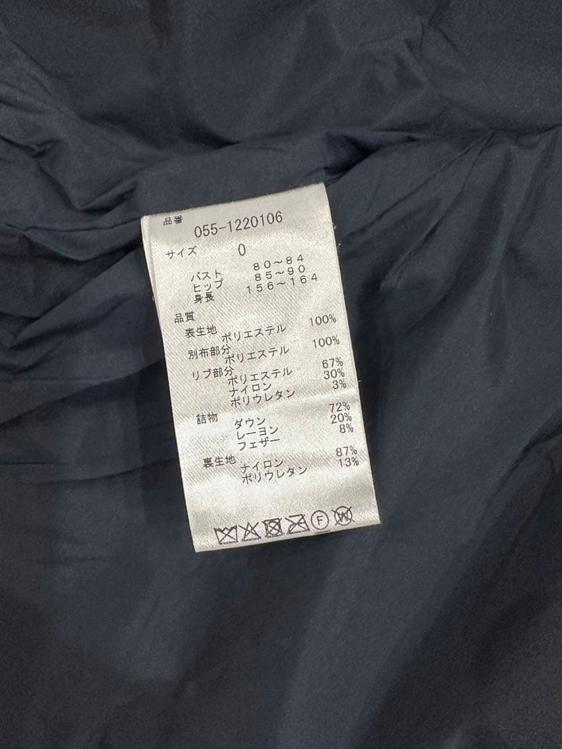 PEARLY GATES フード付きダウンコートサイズ0 ブラック