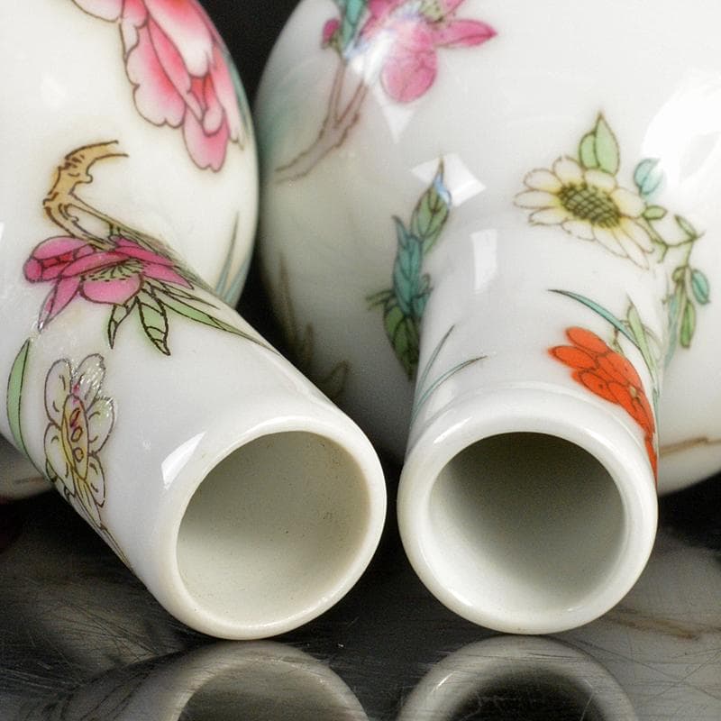 中国 中国景徳鎮款 粉彩 花文 小瓶 2点まとめて V R6648 - メルカリ