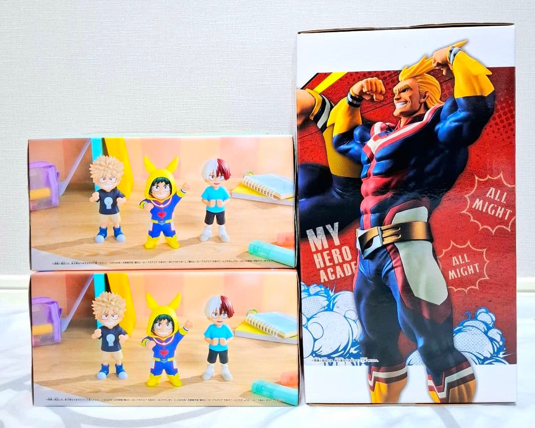 ちあぴこ　みどりやいずく　ばくごうかつきGrandistaオールマイトフィギュア