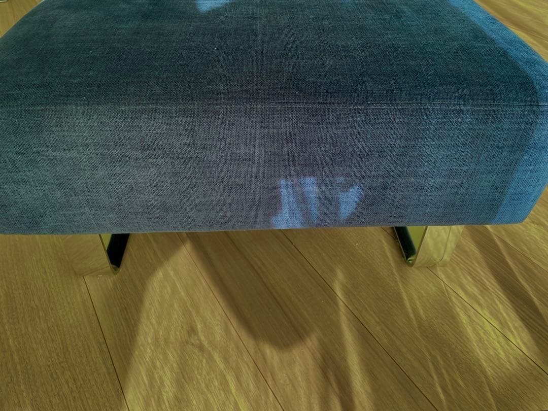 【最安値】フランネルソファ シエスタ スツール&クッション ネイビー