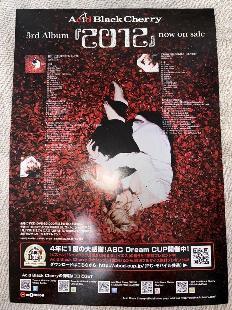 Acid Black Cherry ステッカー　非売品クリアファイル