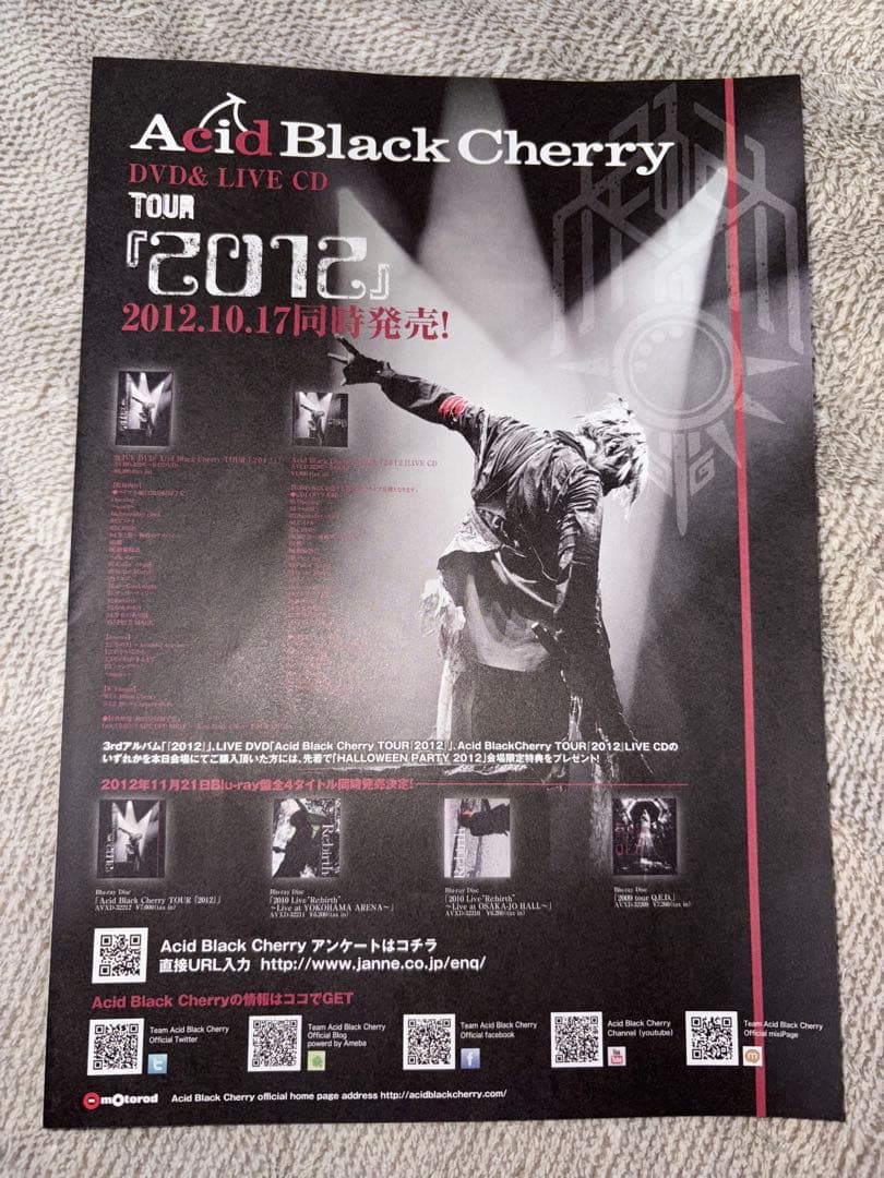 Acid Black Cherry ステッカー　非売品クリアファイル