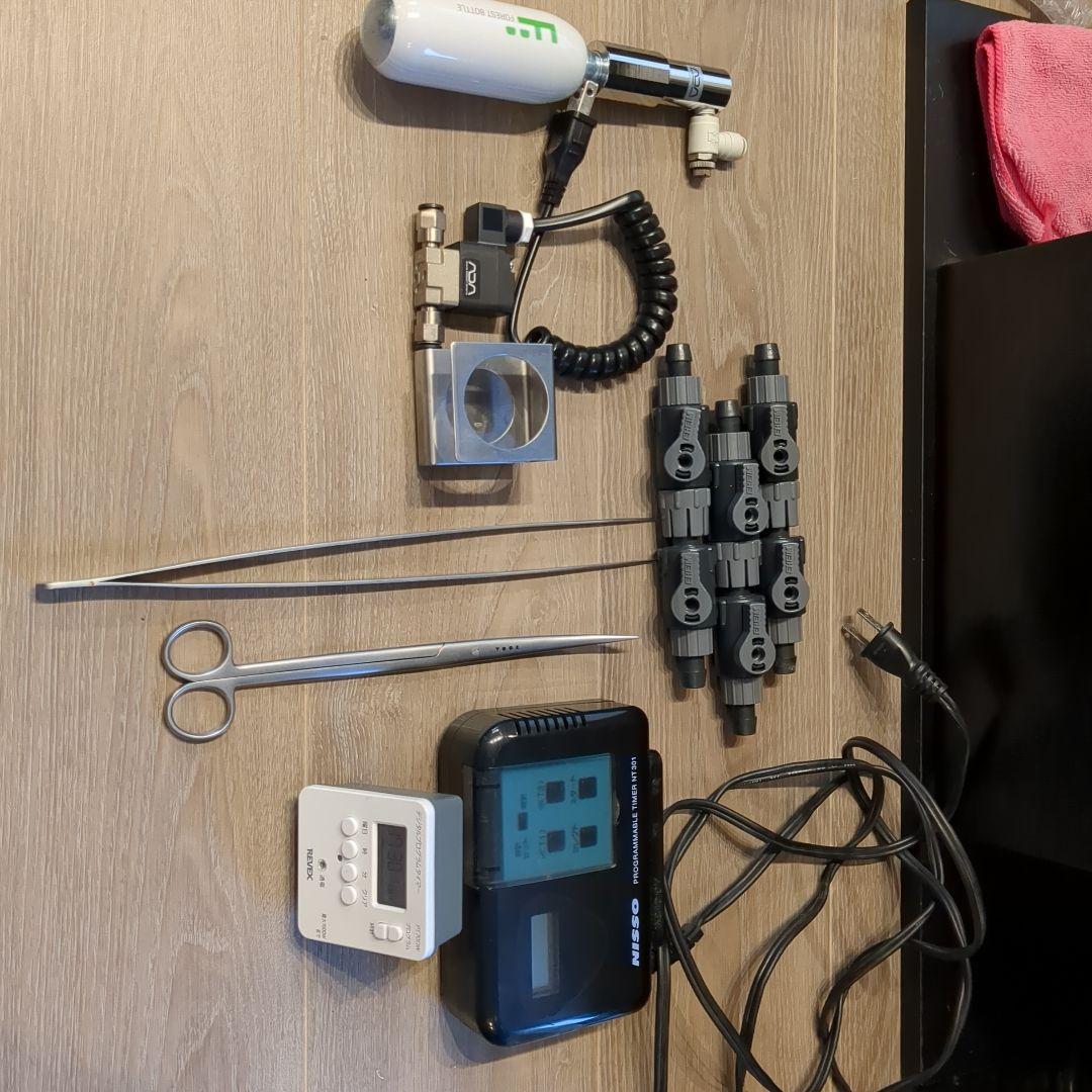 ADA60cm規格水槽 フィルター＆ライト＆co2 その他一式