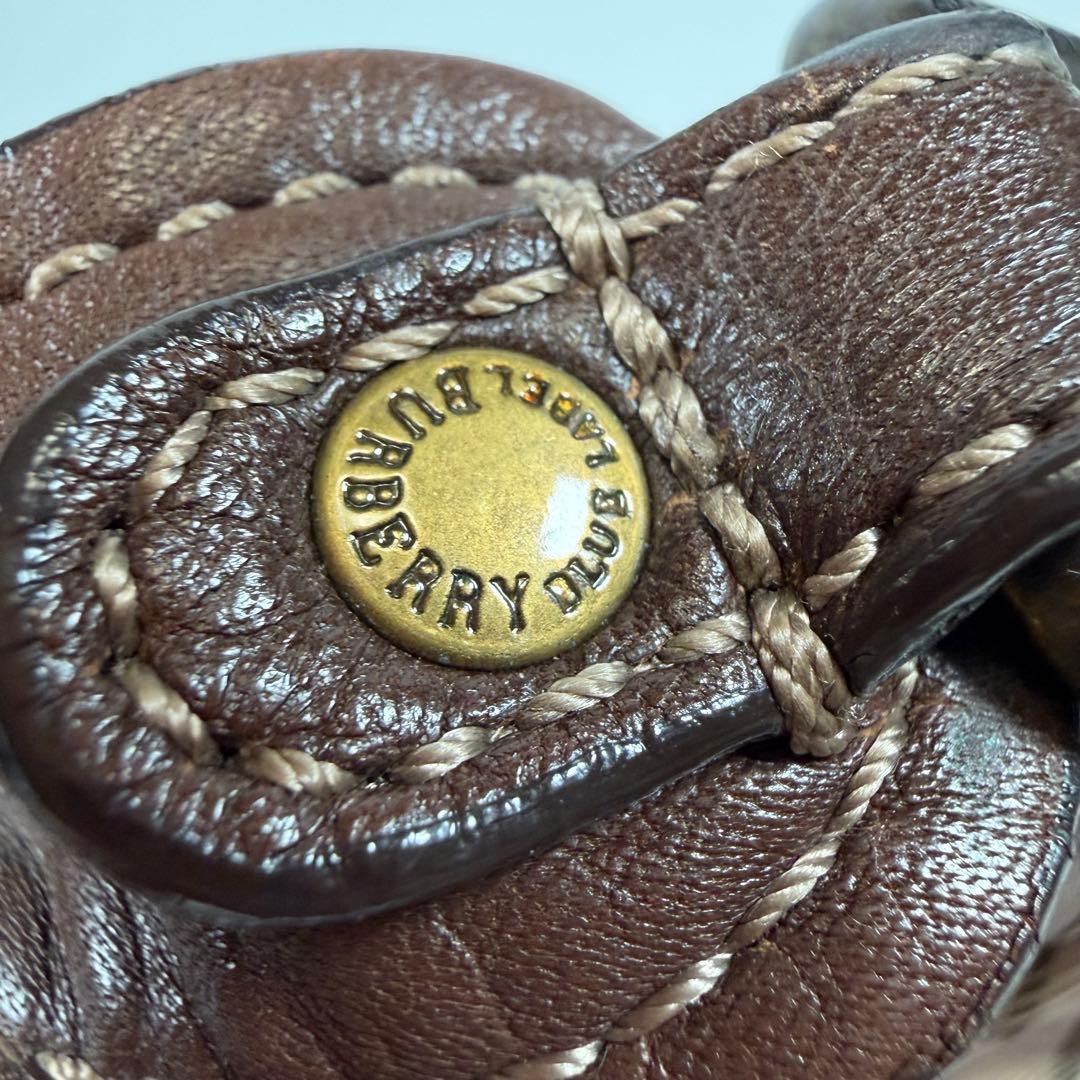 【美品】バーバリーブルーレーベル　ショルダーバッグ　2way ナイロン　ピンク