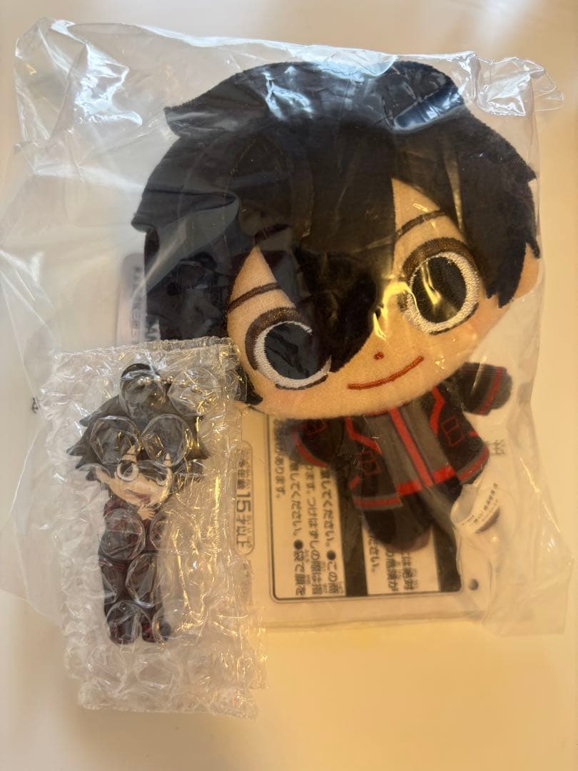 桃源暗鬼 一番くじ 淀川真澄 ぬいぐるみマスコット ラバーチャーム 2点