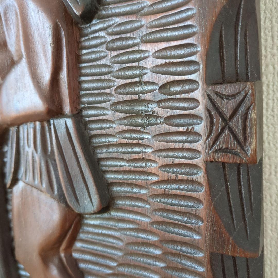 Honduras/ホンデュラス木彫りレリーフ 壁掛け ヴィンテージ置物