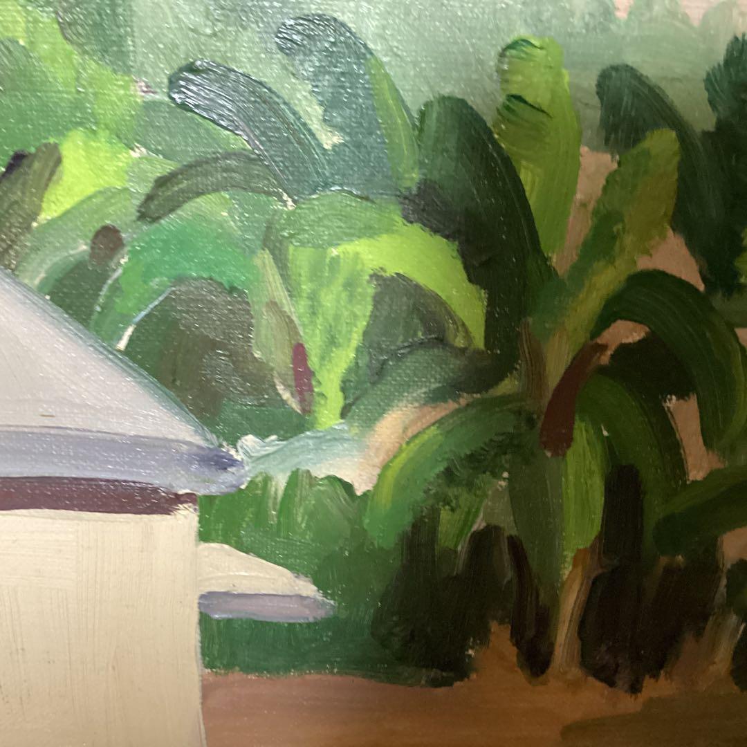 油彩画【 風景画 】 肉筆 山下清 キャンバス 八幡学園寄贈品 模写 即決品