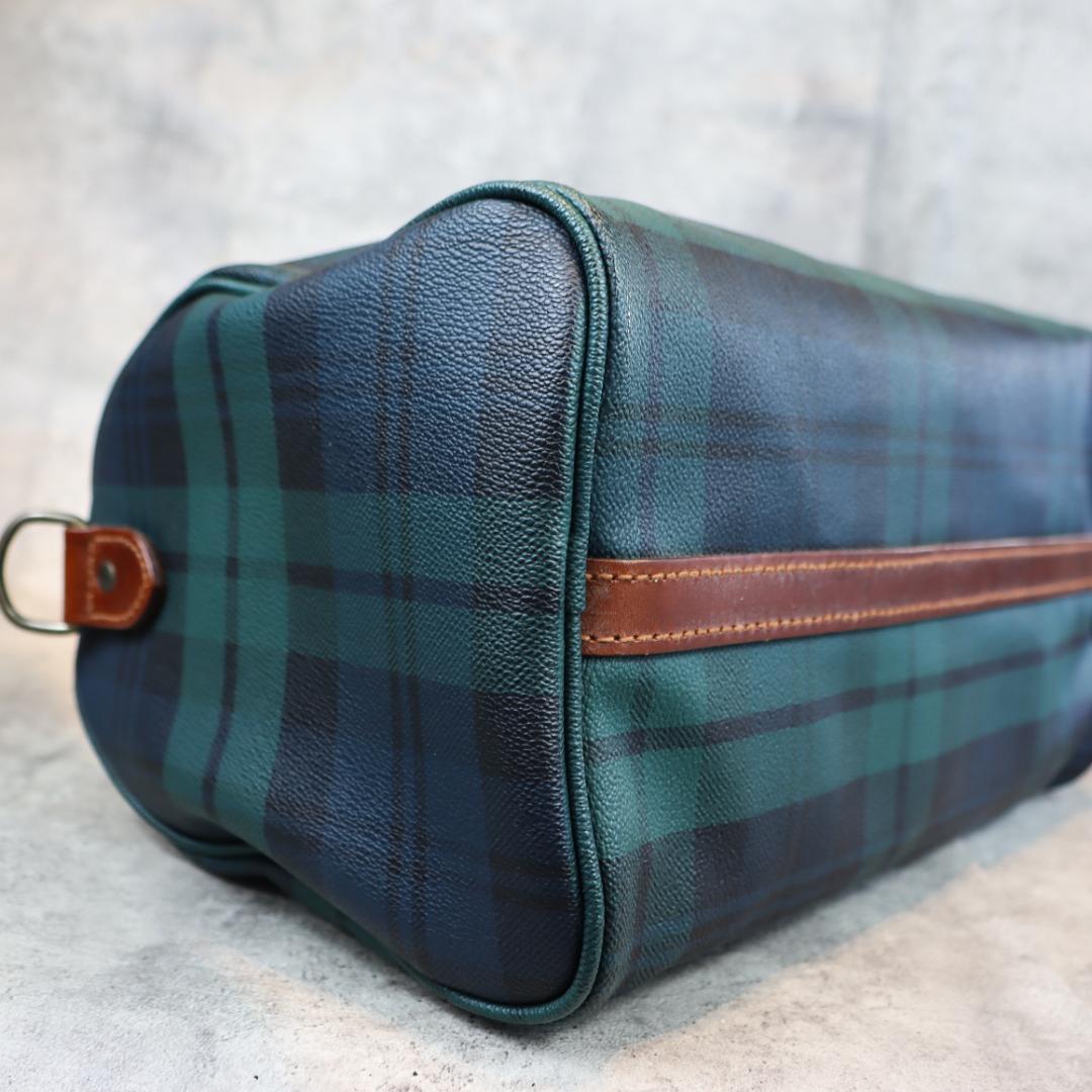 POLO RALPH LAUREN チェック柄 ハンドバッグ ボストン型