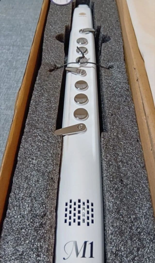 電子 デジタル サックス 吹奏 管楽器 エレフエ サクソフォン ウインドシンセ白