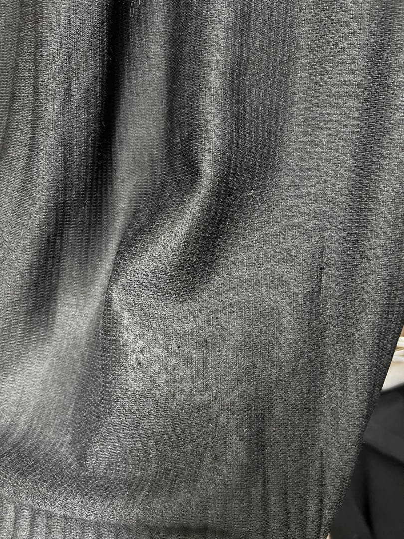 イッセイミヤケ ブラック プリーツ加工 サルエルパンツ サイズ:3