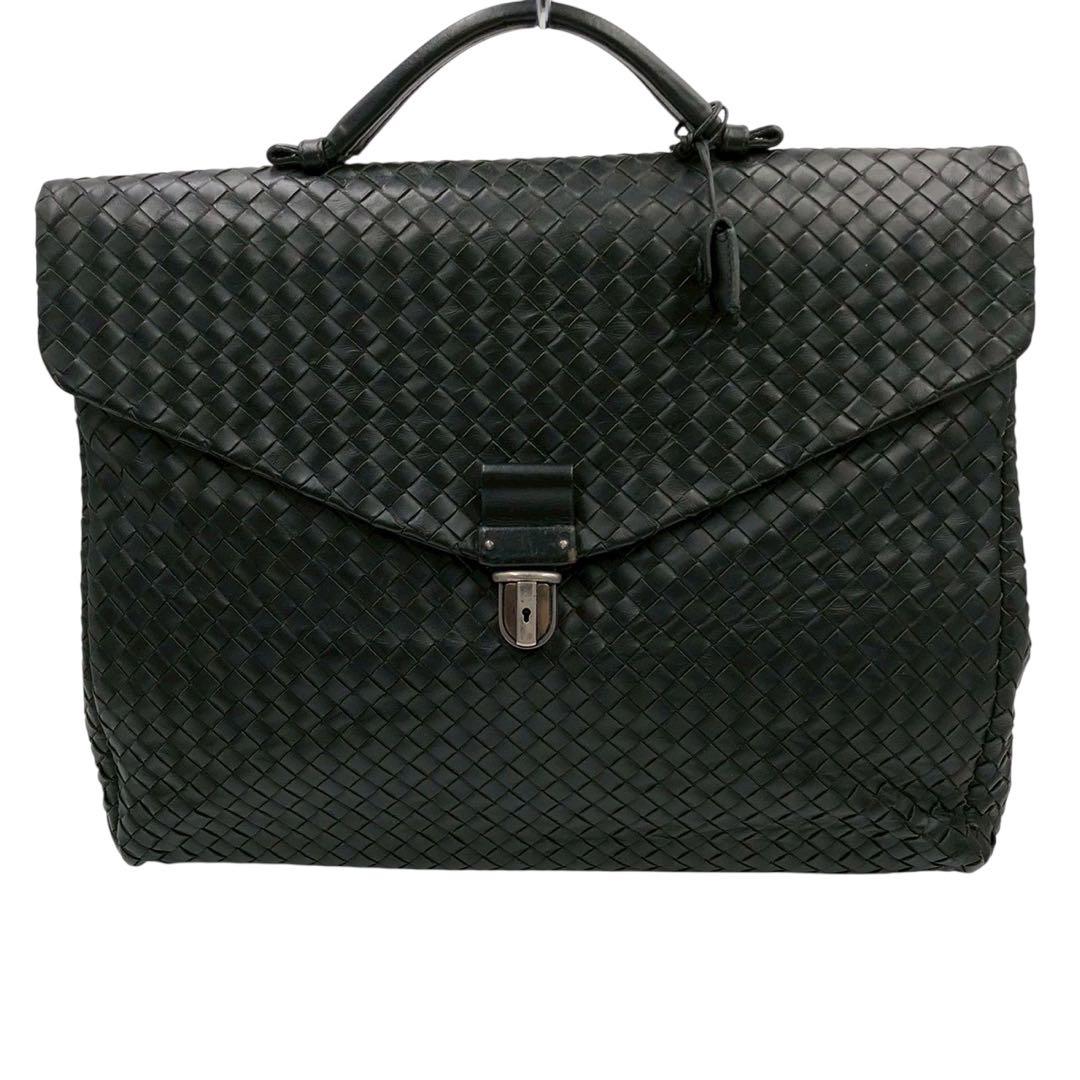 良品◎Bottega Veneta イントレチャート ビジネスバッグ