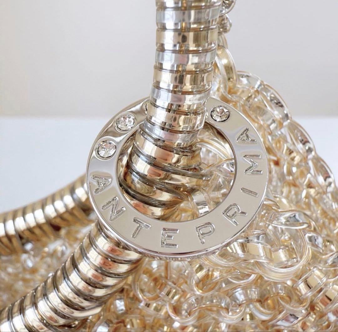 ANTEPRIMA アンテプリマ スタンダードラウンド横型　シルバーゴールド