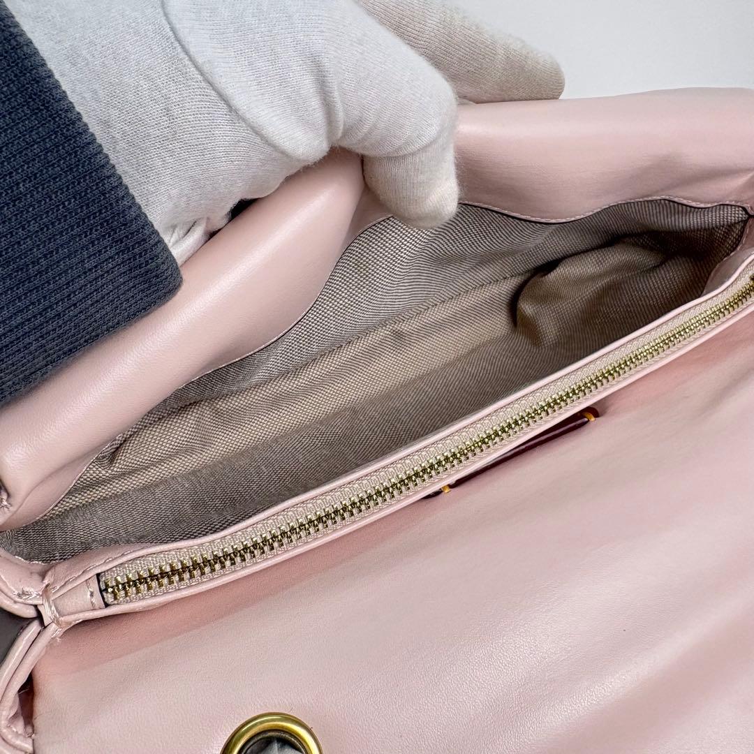 【COACH】 タグ有り タビー ショルダー バッグ 26 キルティング ピンク