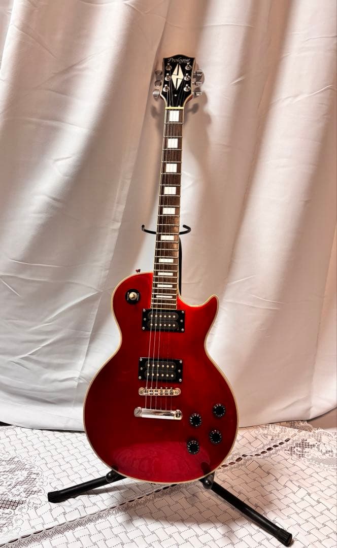 Prologue レスポールタイプ　エレキギター　レッド　ソフトケース付き Prologue レスポールタイプ エレキギター レッド ソフトケース付き