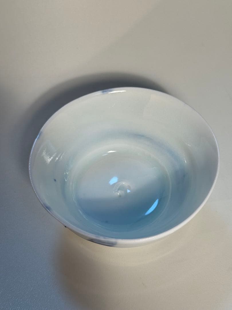 加藤委 呉須酒盃 友箱、共布、栞