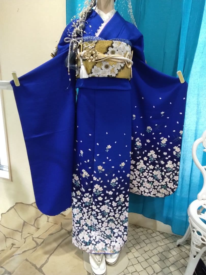 振袖フルセット、鈴乃屋、成人式、重ね衿、帯揚げ帯締め、西陣袋帯