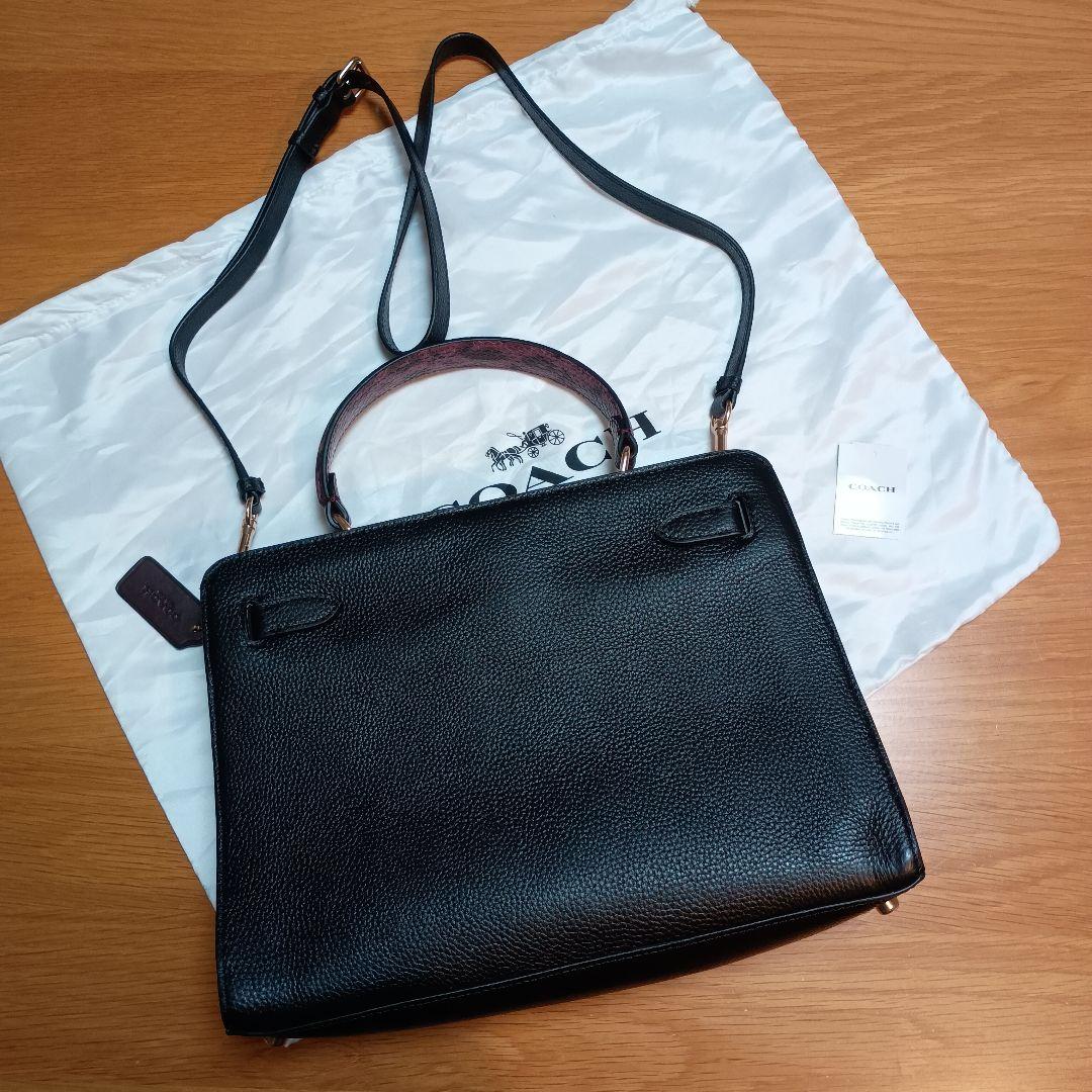 【新品未使用開封のみ】COACH コーチ ハンドバック ショルダー付◎ネット現行