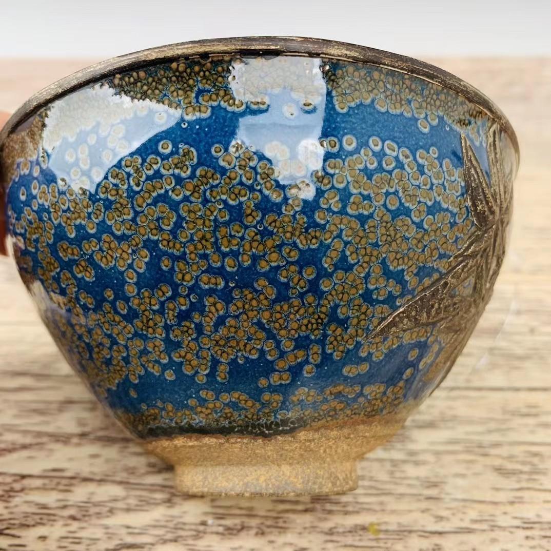 中国古美術・旧蔵の磁器・建窯包銀口筆洗・置物・曜変天目・茶碗・