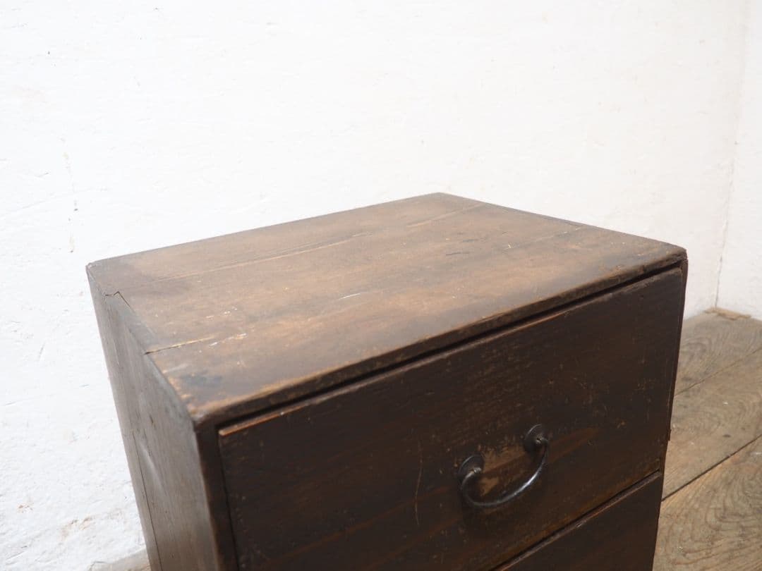 1256 杉の引き出し 収納棚 陳列台 ラック 小箪笥 レトロ アンティーク